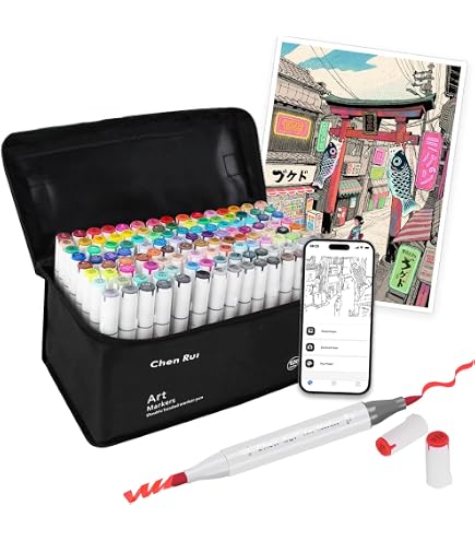 Amazon.co.jp: マクソン アルコールマーカー コミックツイン 72色